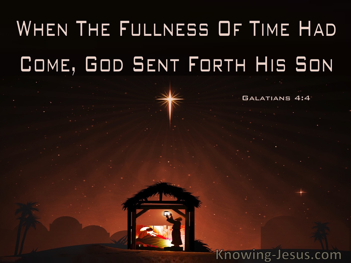 Galatians 4:4 When The Fullness Of Time Had Come God Sent Forth His Son (windows)03:14